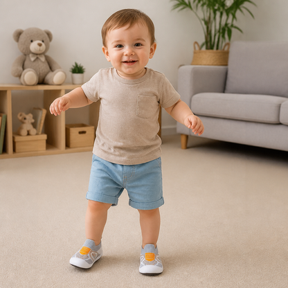 Soft Knit Anti-Slip Baby Sock Shoes for First Steps