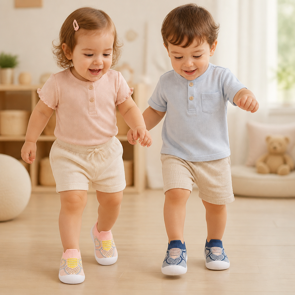 Soft Knit Anti-Slip Baby Sock Shoes for First Steps