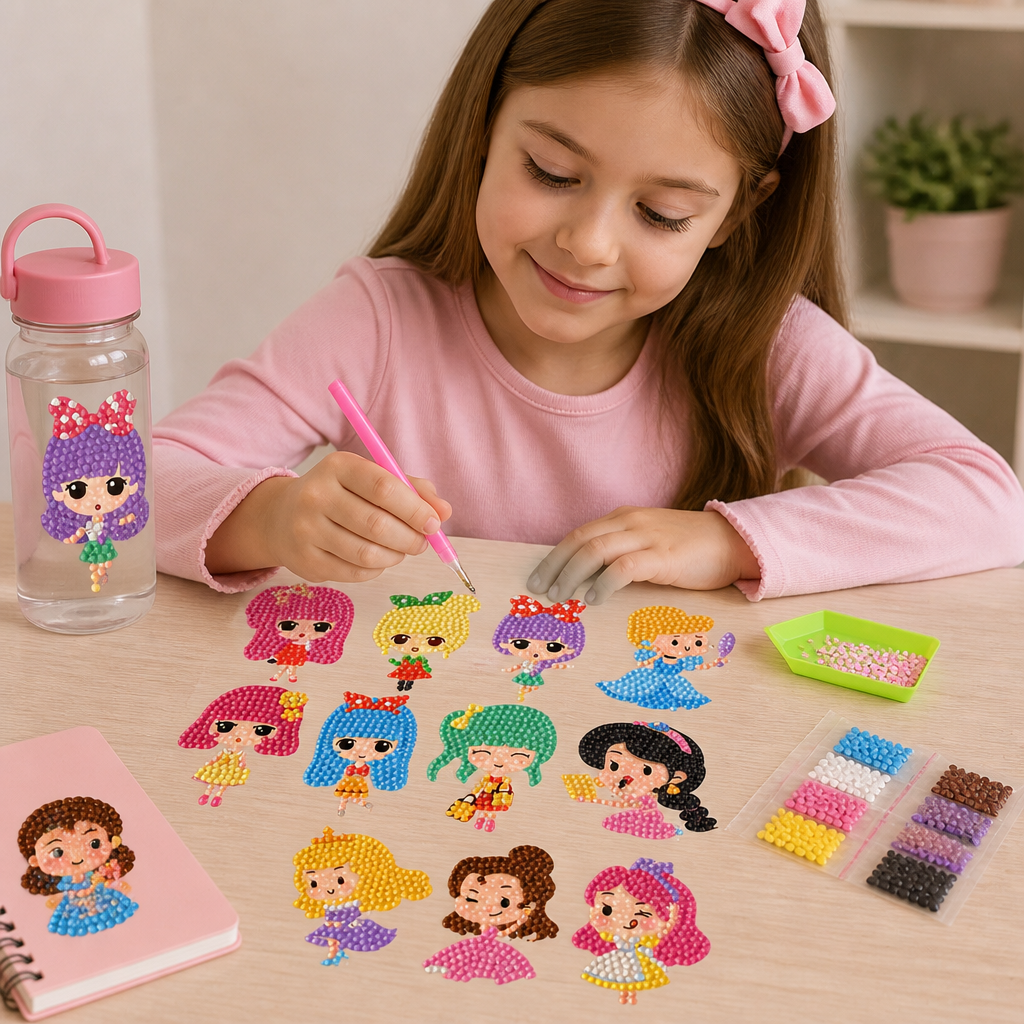 DIY Diamond Art Sticker Craft Kit for Kids