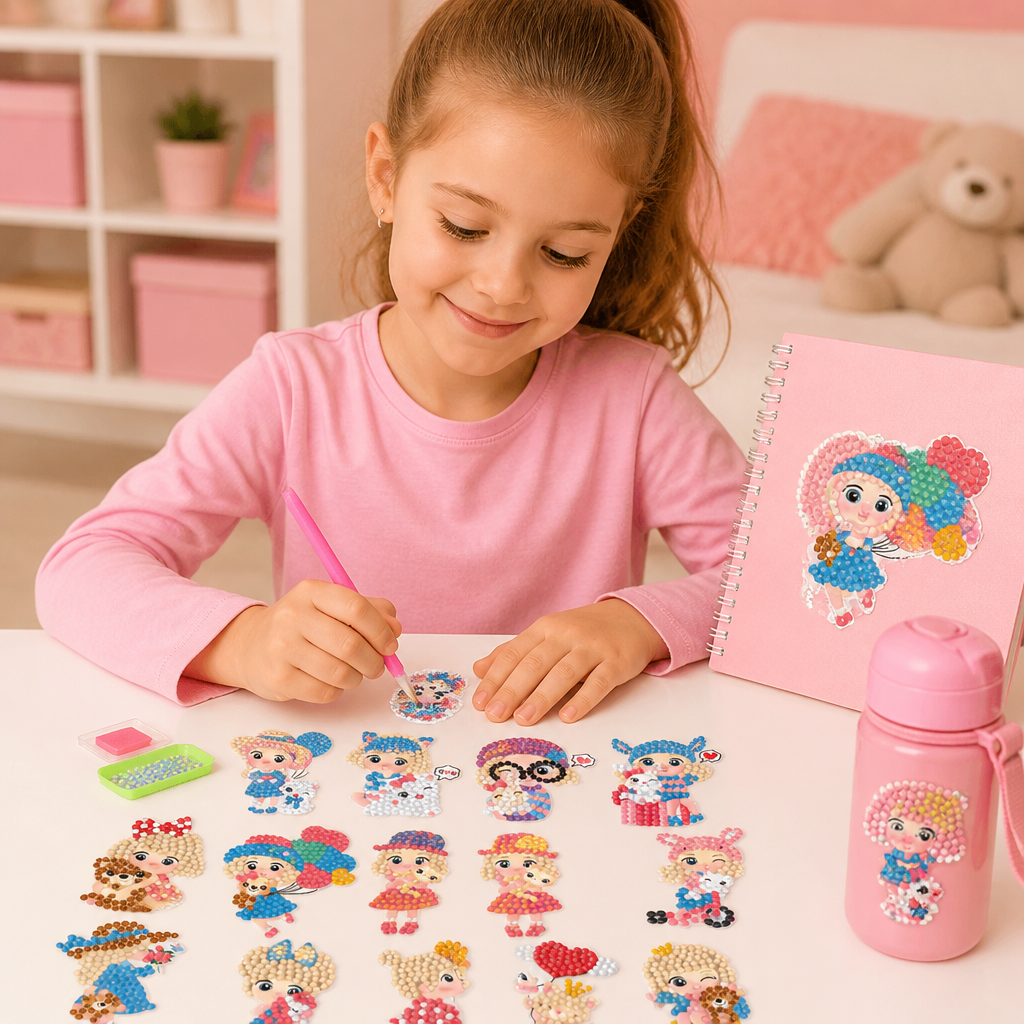 DIY Diamond Art Sticker Craft Kit for Kids