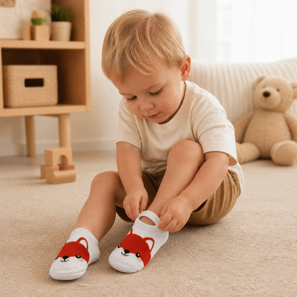 Non-Slip Cartoon Sock Shoes for Babies & Toddlers