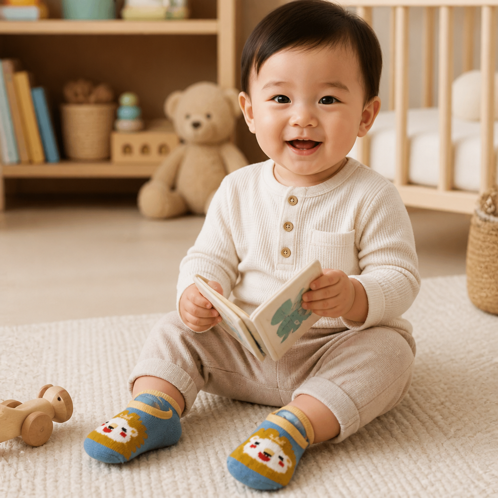 Non-Slip Cartoon Sock Shoes for Babies & Toddlers