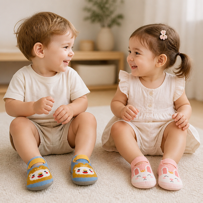 Non-Slip Cartoon Sock Shoes for Babies & Toddlers