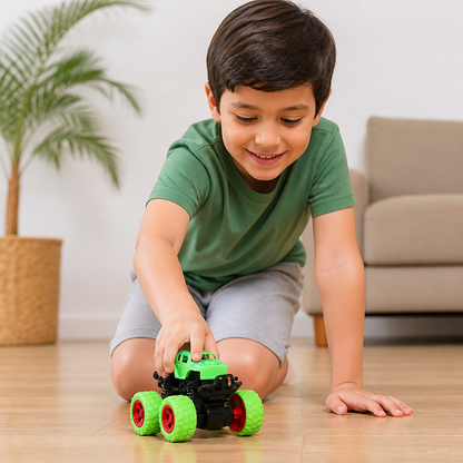 Friction-Powered Monster Truck Stunt Car for Kids