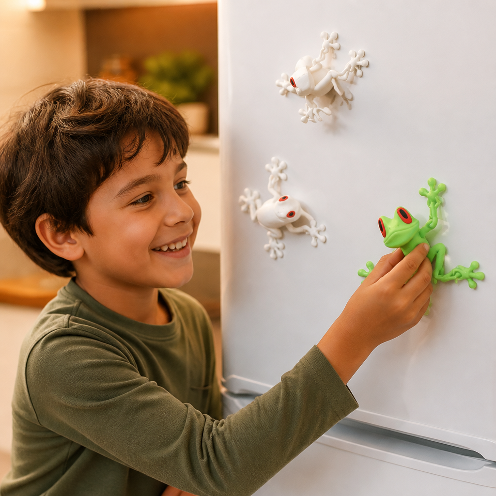 3D Printed Magnetic Flexible Frog Fidget Toy