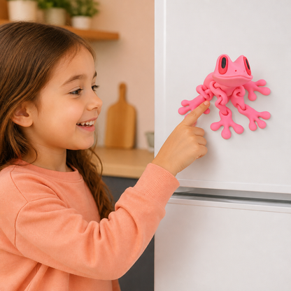 3D Printed Magnetic Flexible Frog Fidget Toy