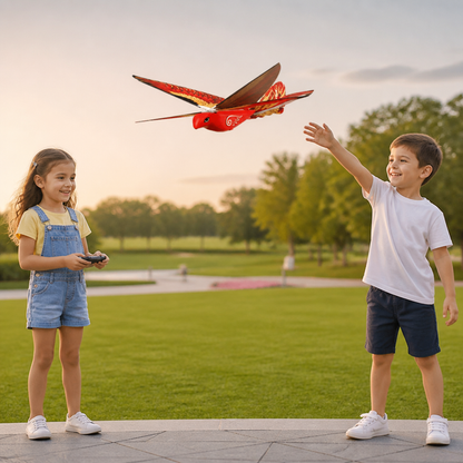 Remote Control Flapping-Wing Flying Bird Toy for Kids