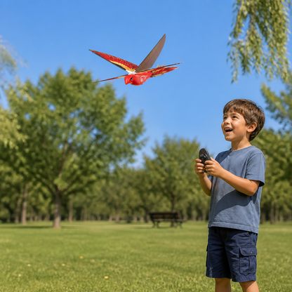 Remote Control Flapping-Wing Flying Bird Toy for Kids