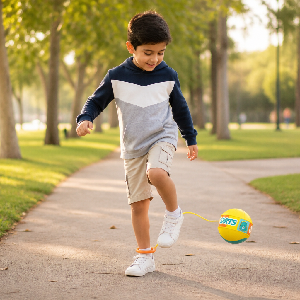 Interactive Skip Ball Ankle Swing Toy for Kids
