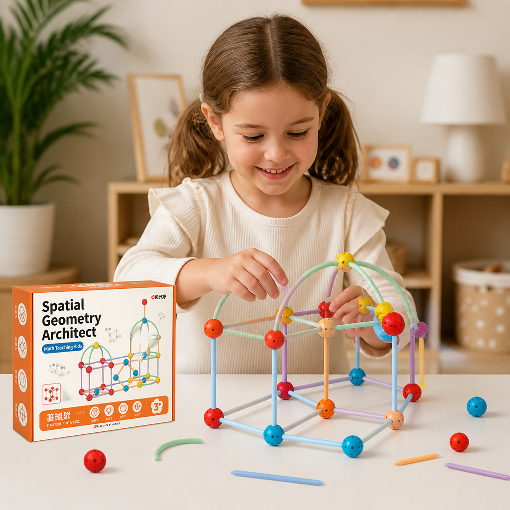 3D Geometry Building Kit – Educational Construction & Spatial Learning Toy