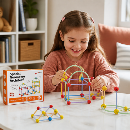 3D Geometry Building Kit – Educational Construction & Spatial Learning Toy