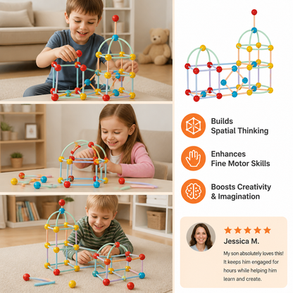 3D Geometry Building Kit – Educational Construction & Spatial Learning Toy