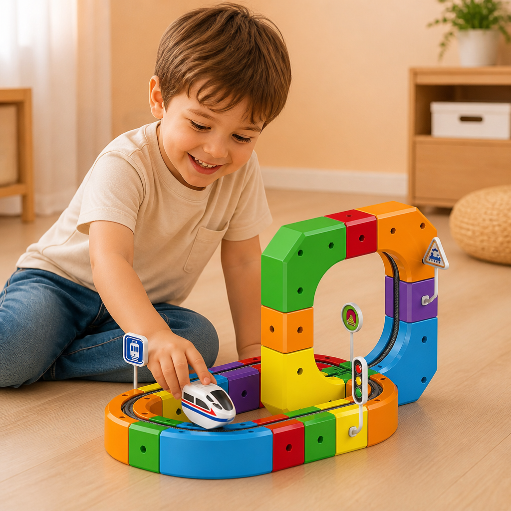 Magic rail cube track kids toy