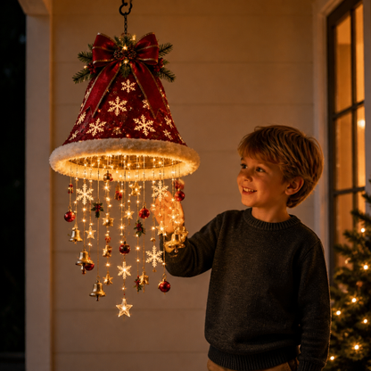 Christmas Santa Hat Lights with LED String Decorations