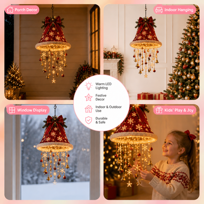 Christmas Santa Hat Lights with LED String Decorations