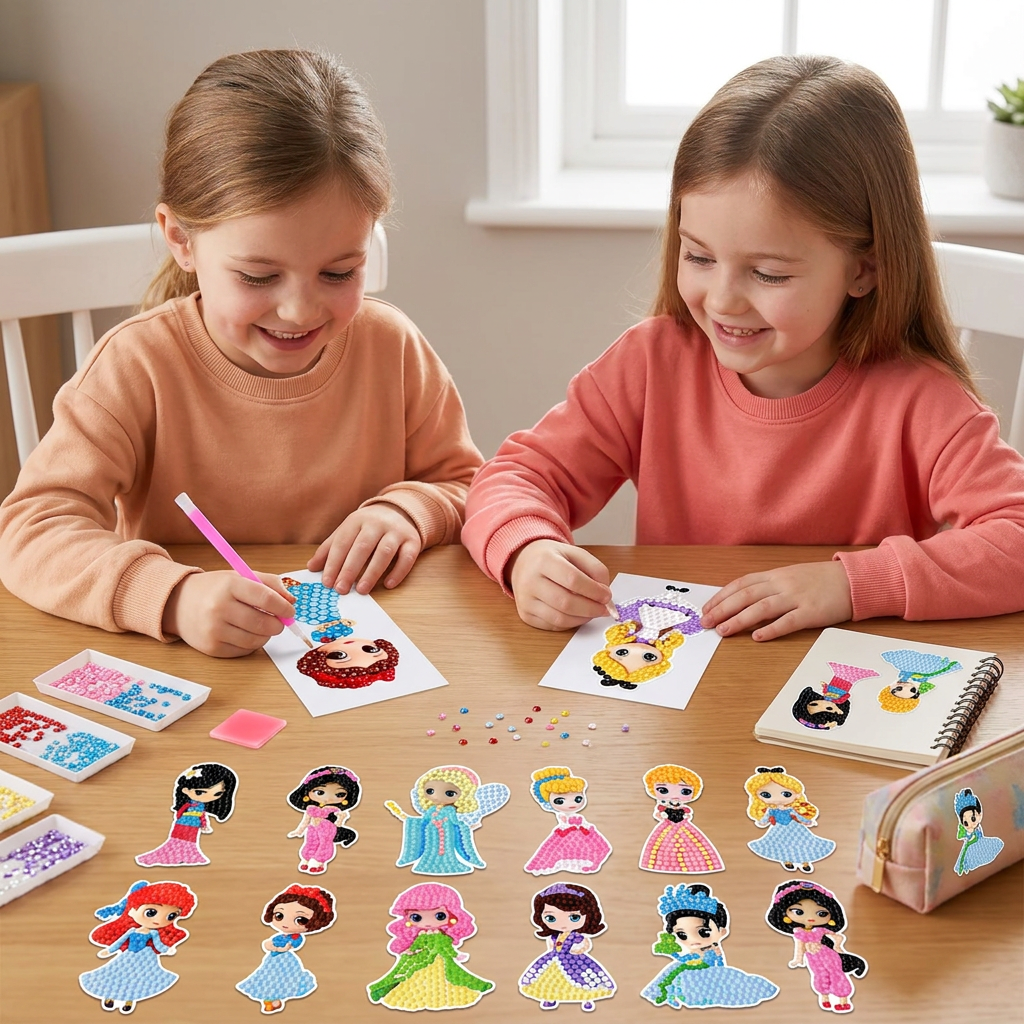 DIY Diamond Art Sticker Craft Kit for Kids