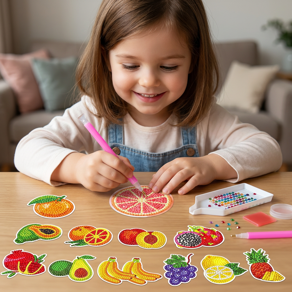 DIY Diamond Art Sticker Craft Kit for Kids