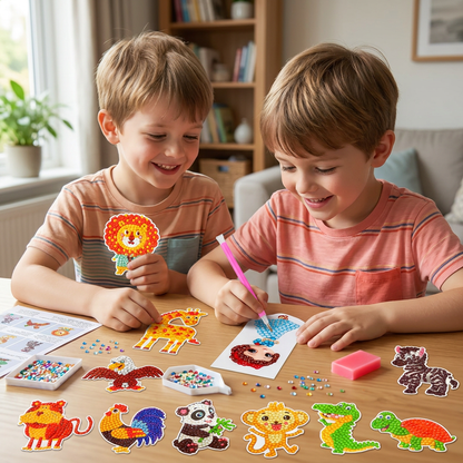 DIY Diamond Art Sticker Craft Kit for Kids