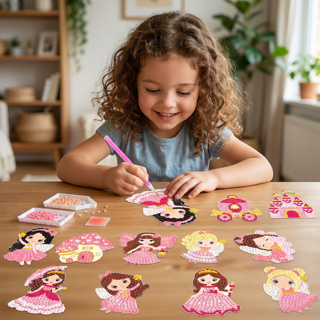 DIY Diamond Art Sticker Craft Kit for Kids