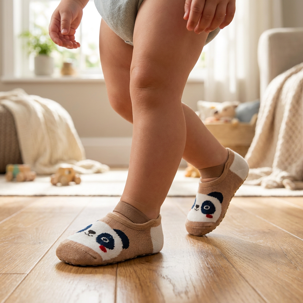 Non-Slip Cartoon Sock Shoes for Babies & Toddlers