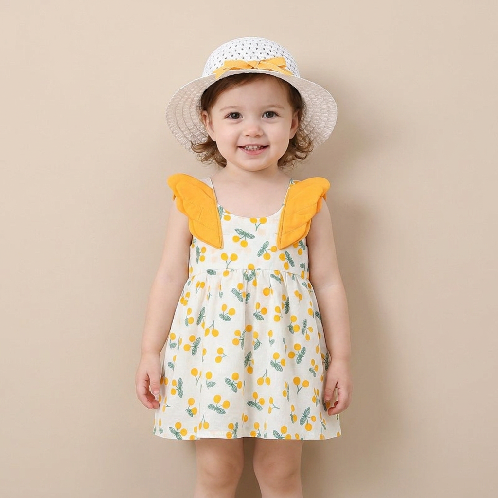 Sweet Orchard Dress Set & Hat