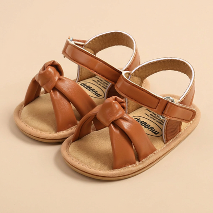 Wide Bow Strap Sandals