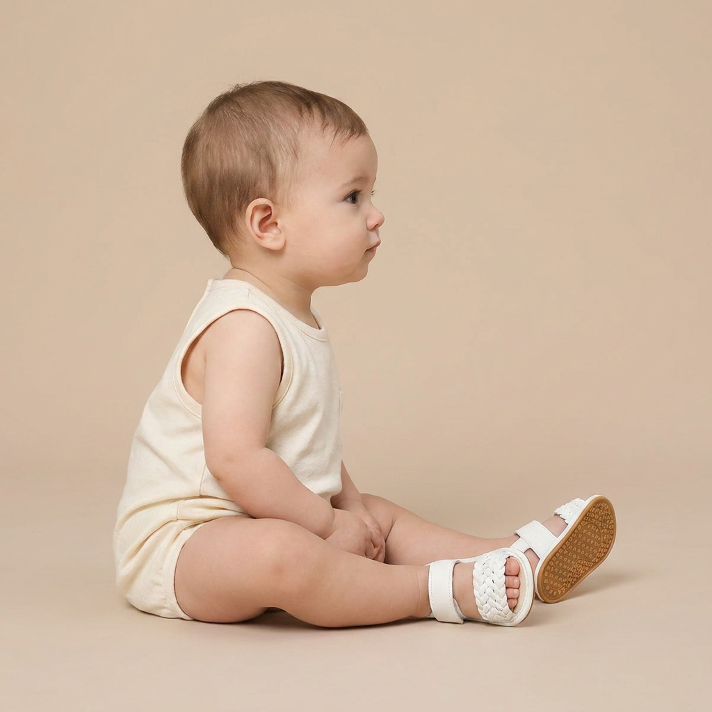 Braided Strap Velcro Sandals