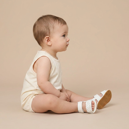 Braided Strap Velcro Sandals