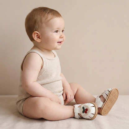 Cherry Heart Closed-Toe Sandals