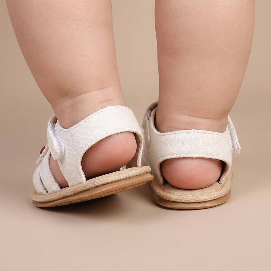 Cherry Heart Closed-Toe Sandals