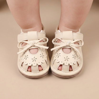 Cutout Bow Tie Sandals