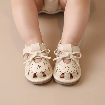 Cutout Bow Tie Sandals