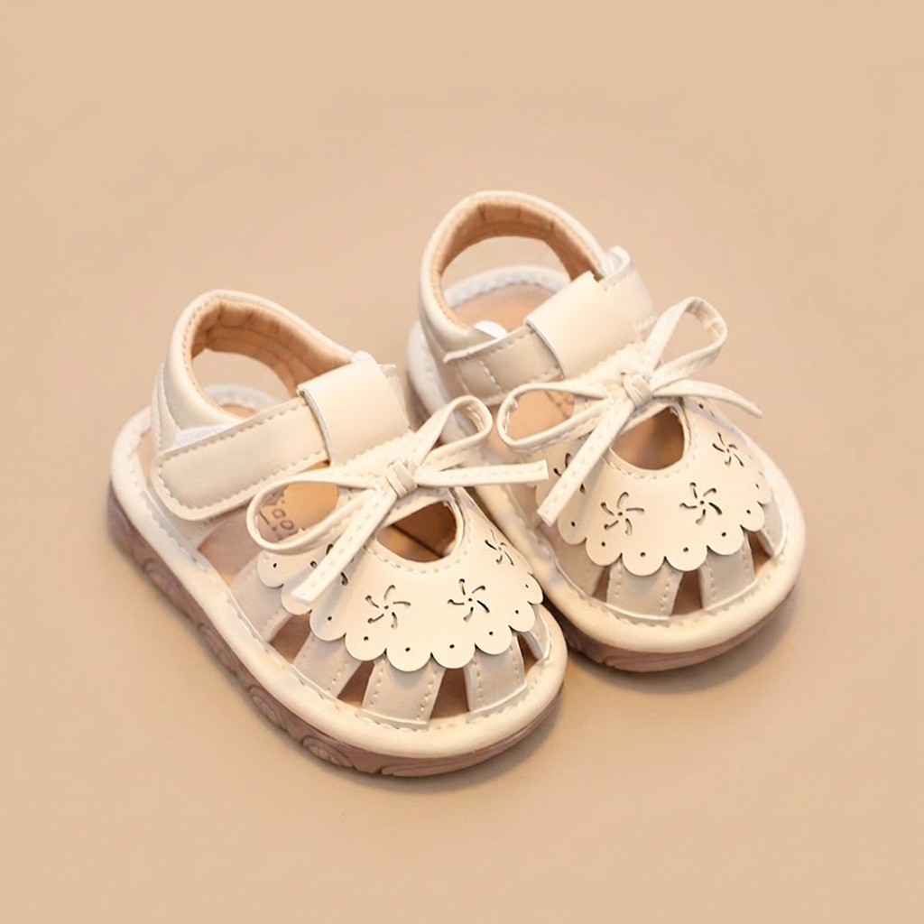 Cutout Bow Tie Sandals