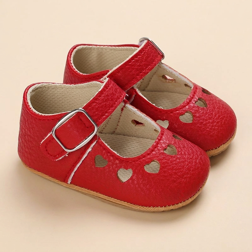 Heart Cutout Mary Jane Shoes