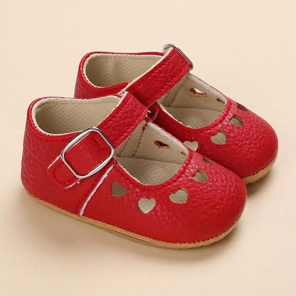 Heart Cutout Mary Jane Shoes