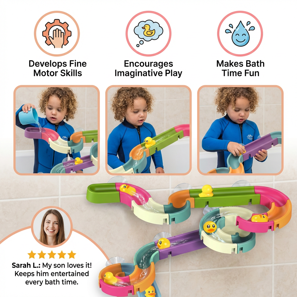 Sliding Ducks -  Kids Bathing Toy