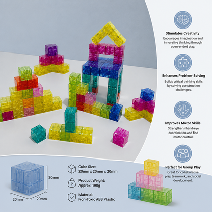 Montessori Cube Building Block Set for Kids