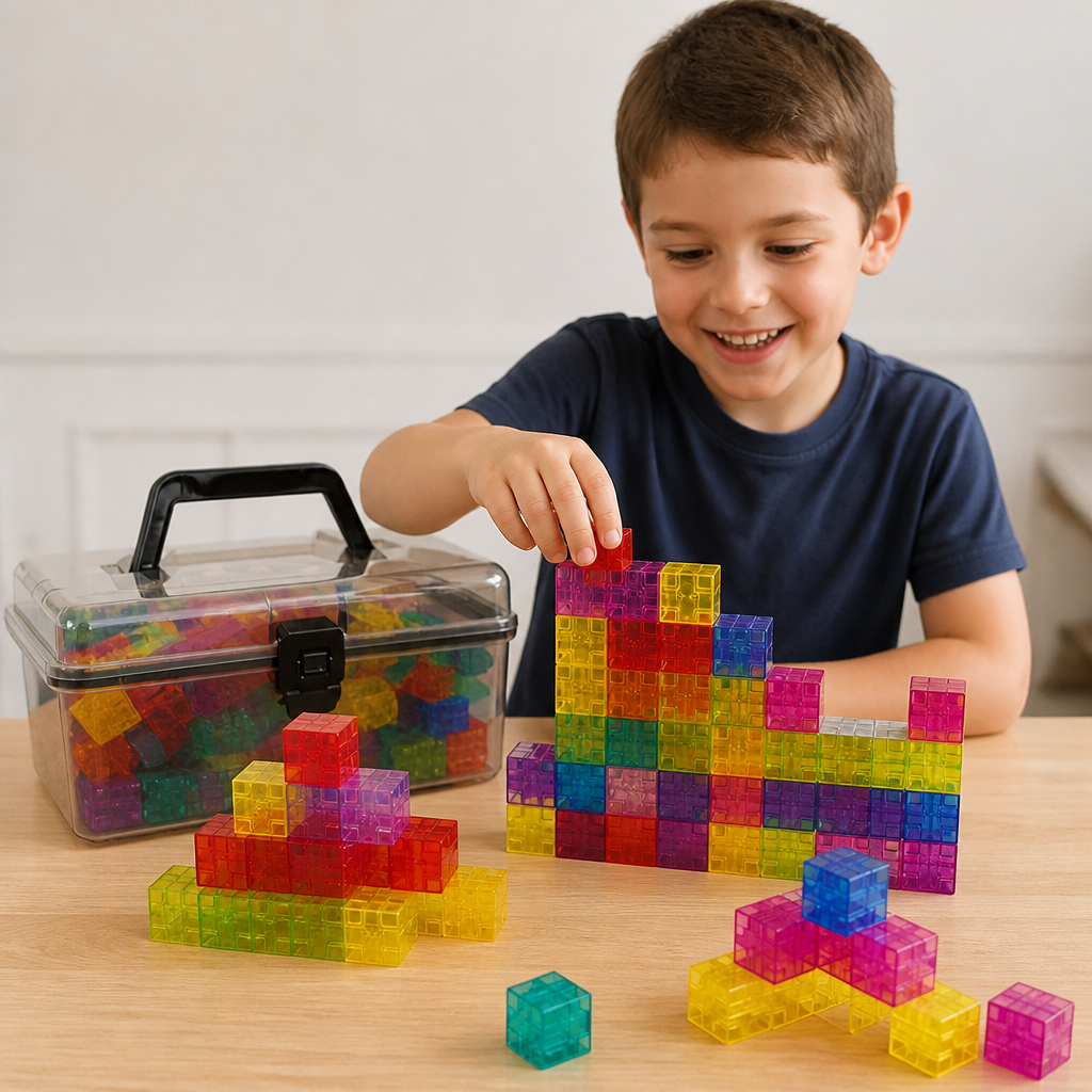 Montessori Cube Building Block Set for Kids
