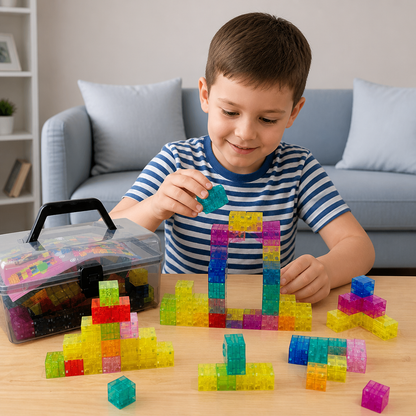 Montessori Cube Building Block Set for Kids