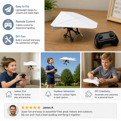 DIY Remote Control Paper Airplane Kit