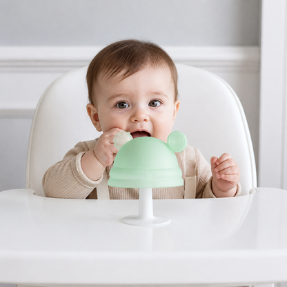 Baby Mushroom Silicone Teether for Tiny Hands