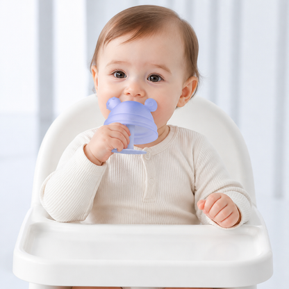 Baby Mushroom Silicone Teether for Tiny Hands