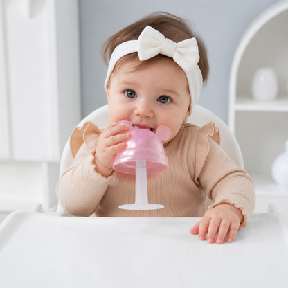 Baby Mushroom Silicone Teether for Tiny Hands