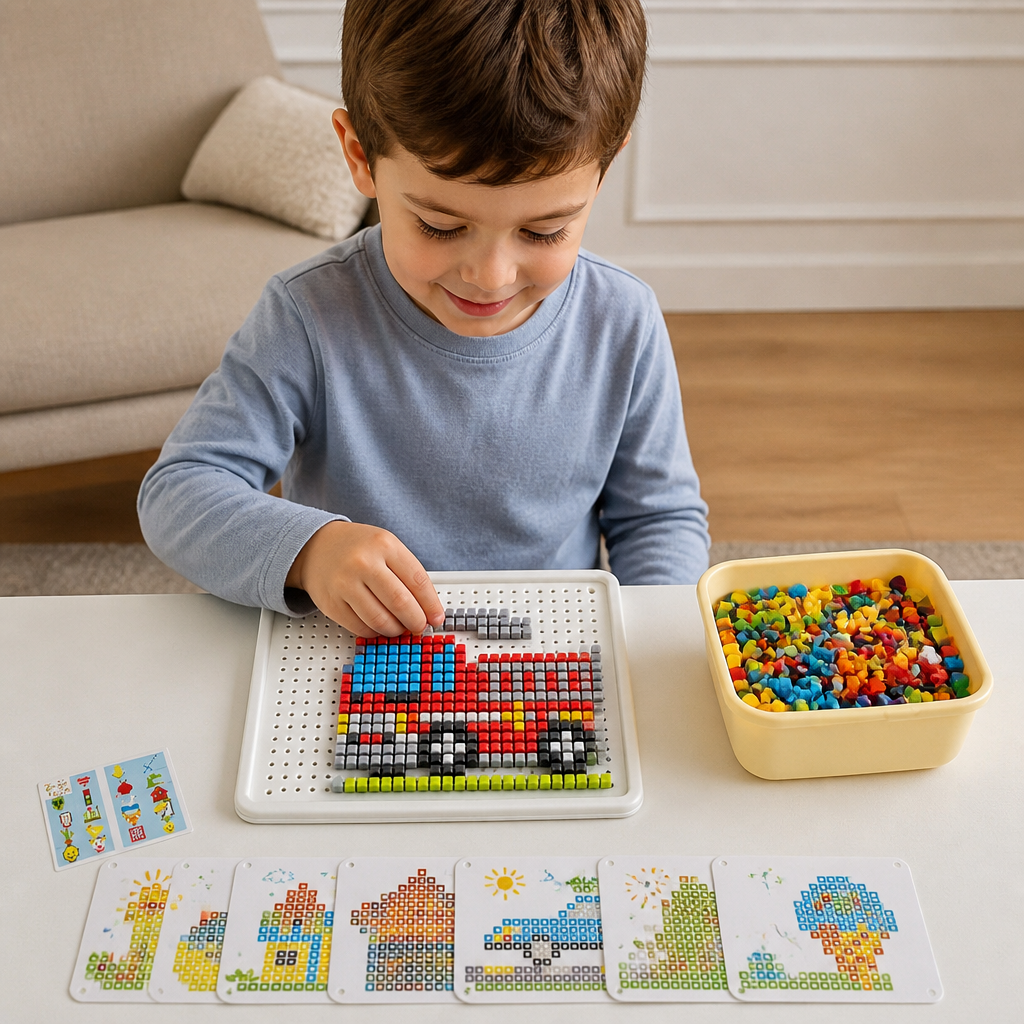 Montessori Learning Peg Mosaic Board