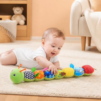 Sensory Plush Rattle and Music Caterpillar