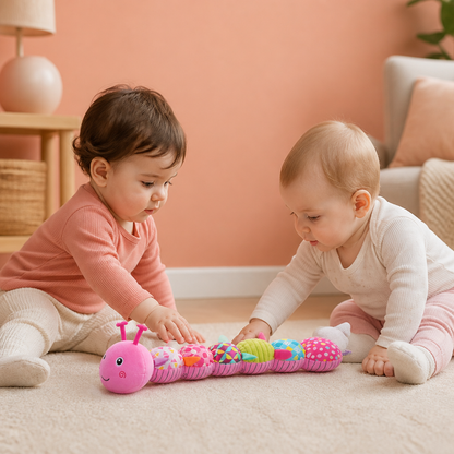 Sensory Plush Rattle and Music Caterpillar