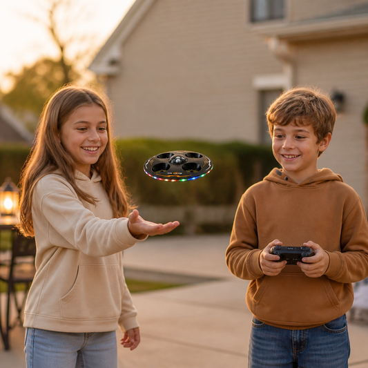 Remote Control LED Flying Saucer Drone