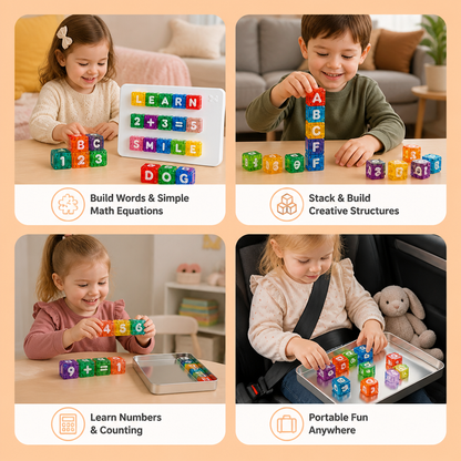40-Piece Magnetic Letters & Numbers Learning Set – Montessori STEM Toy for Kids