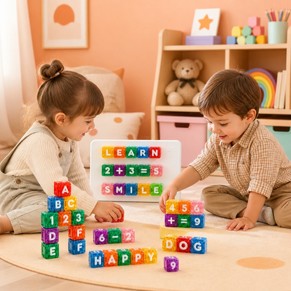40-Piece Magnetic Letters & Numbers Learning Set – Montessori STEM Toy for Kids
