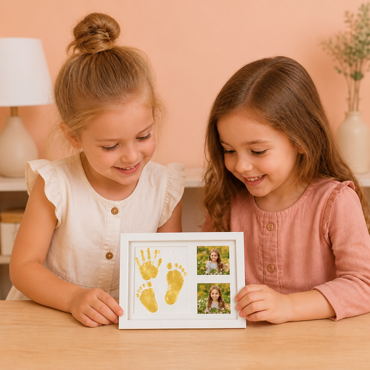 DIY Kids Handprint Keepsake Frame Kit – Hand Impression & Photo Display